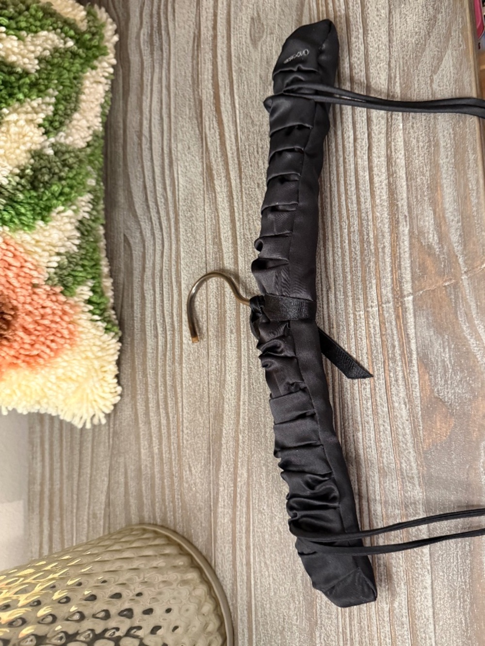 Black Satin Clothes Hanger